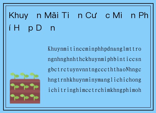 Khuyến Mãi Tiền Cược Miễn Phí Hấp Dẫn