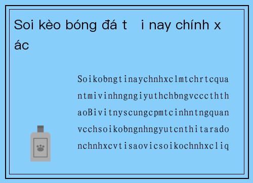 Soi kèo bóng đá tối nay chính xác